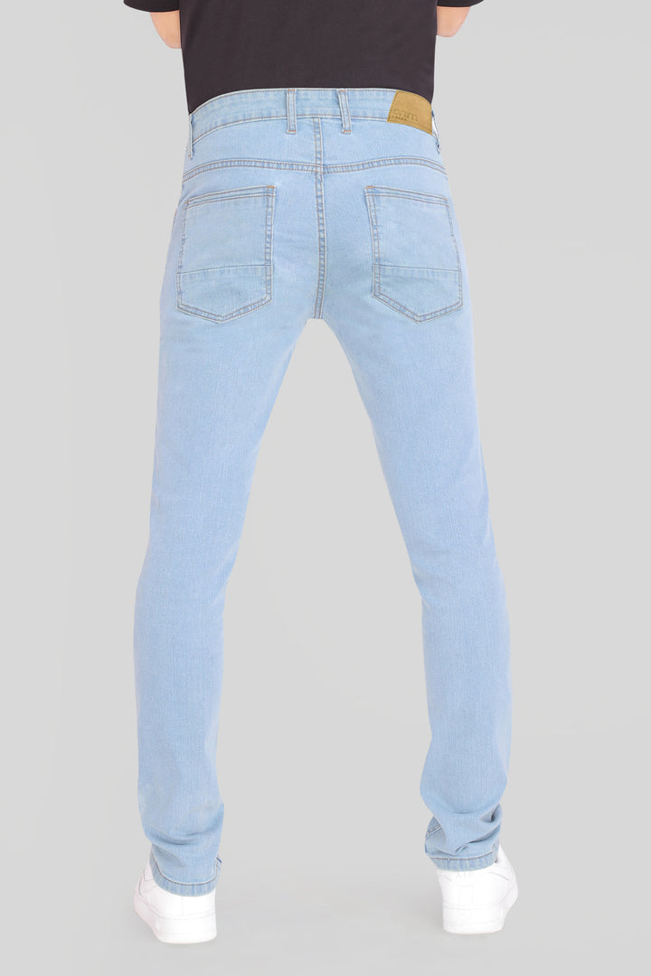 Custom Made Glacier Blue Men's Skinny Fit Jeans