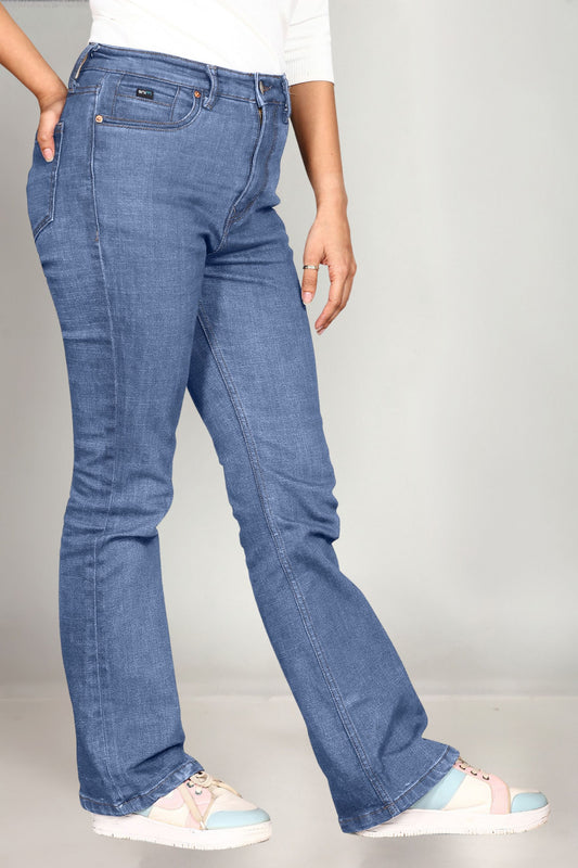 Mid Blue Bootcut Jeans