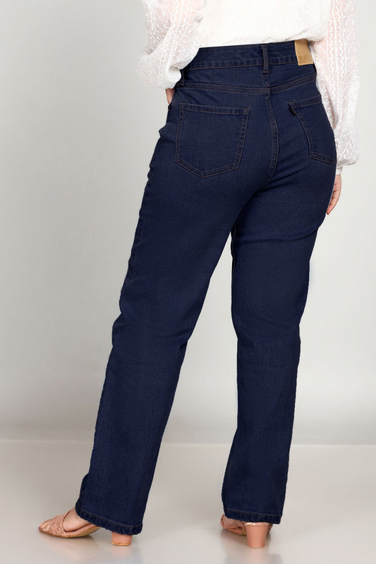 Custom Made Deep space Blue Women's Straight Fit Jeans