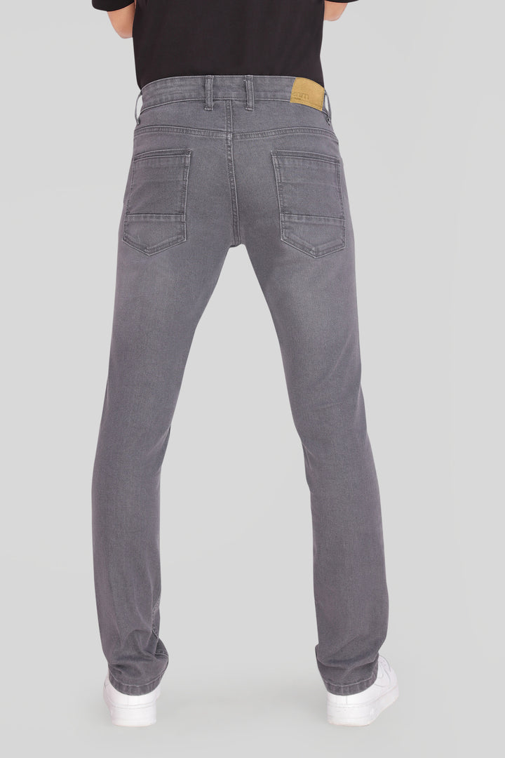 Custom made Charcoal Straight Fit Jeans for Men