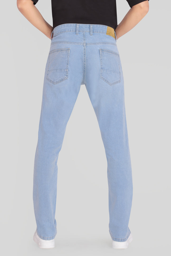 Custom made Glacier Blue mens slim fit jeans