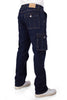 Custom Made Deep Space Blue Men's Straight Fit Cargo 