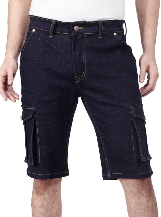  Custom Made Deep Space Blue Mens Cargo Shorts