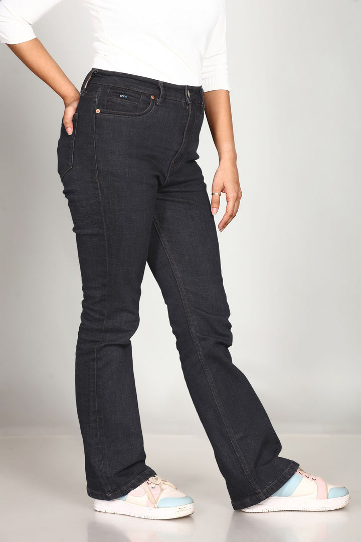 Custom Made Graphite Women's Boot Cut Jeans