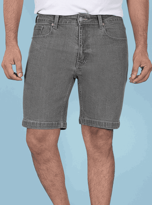 Charcoal Denim Shorts