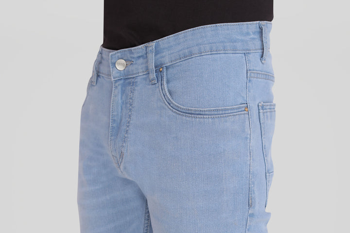 Custom made Glacier Blue mens slim fit jeans