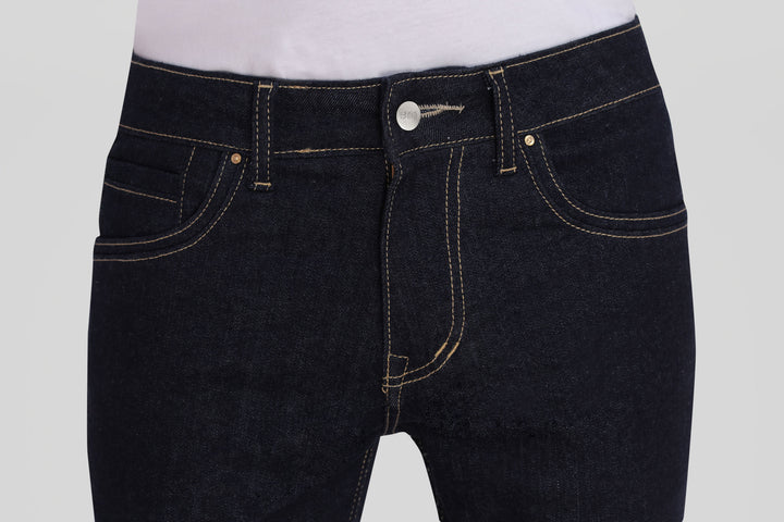 Custom made Raw Indigo mens slim fit jeans