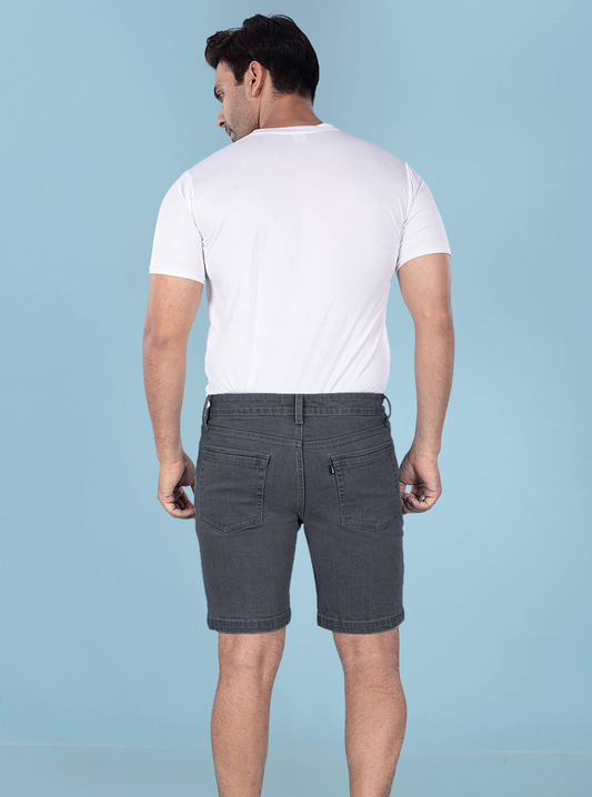 Graphite Denim Shorts