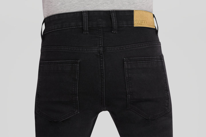 Custom made Carbon Black mens slim fit jeans