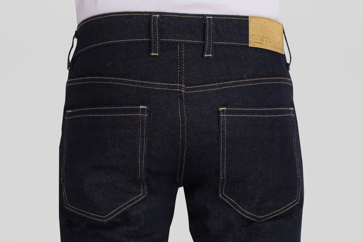 Custom made Raw Indigo mens slim fit jeans