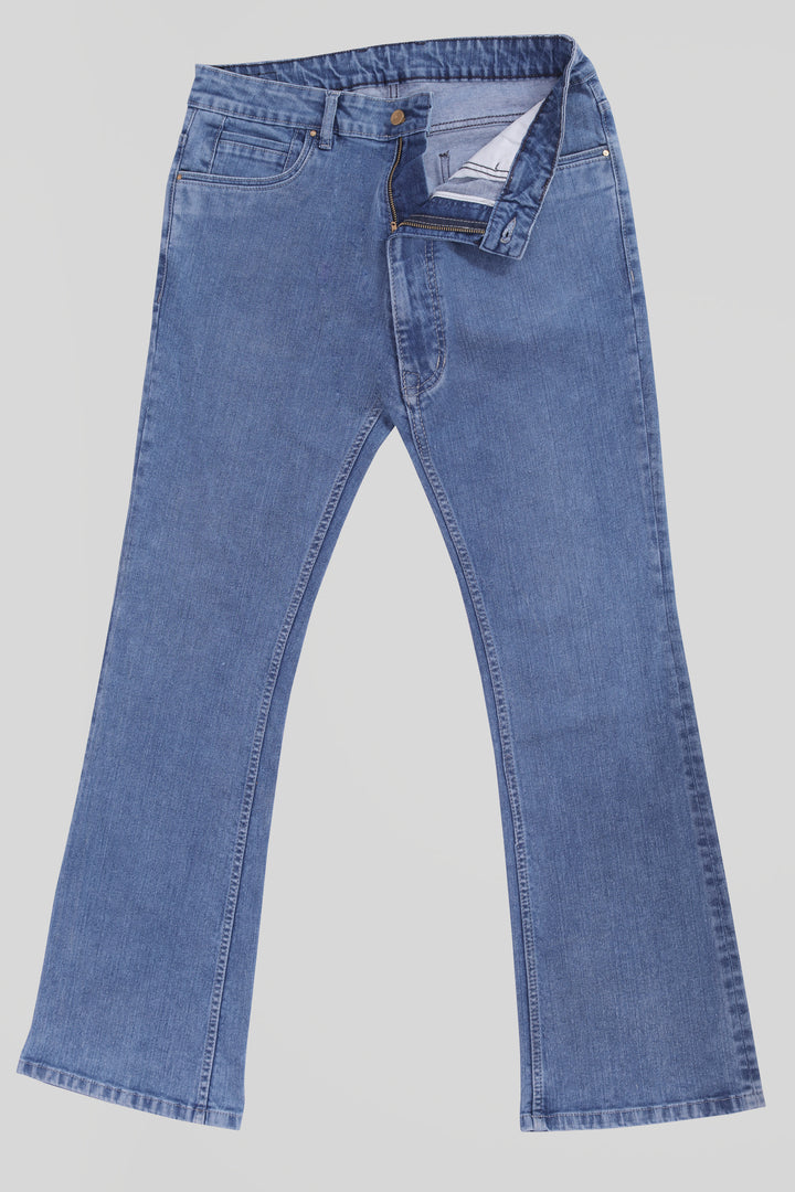 Custom made Mid Blue Mens Bootcut Jeans