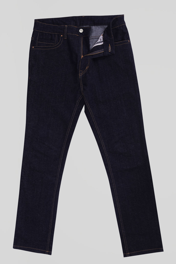 Custom made Raw Indigo Straight Fit Jeans for Men