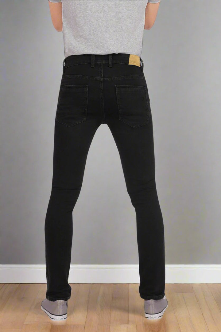 Custom made Carbon Black mens slim fit jeans