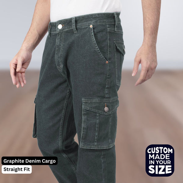 Custom Made Graphite Men's Straight Fit Cargo