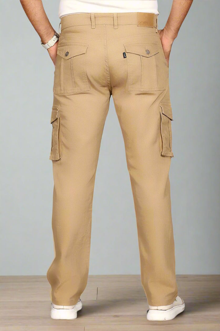 Custom Made British Khaki Men's Straight Fit Cargo