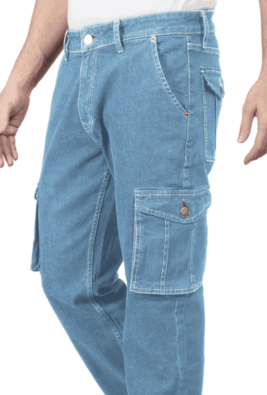 Glacier Blue Straight Fit Cargo