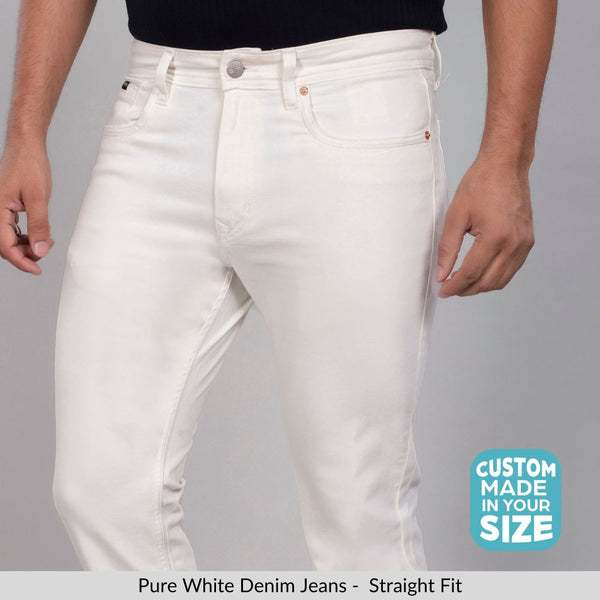 Pure White Straight Fit