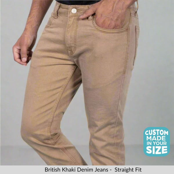 British Khaki Straight Fit