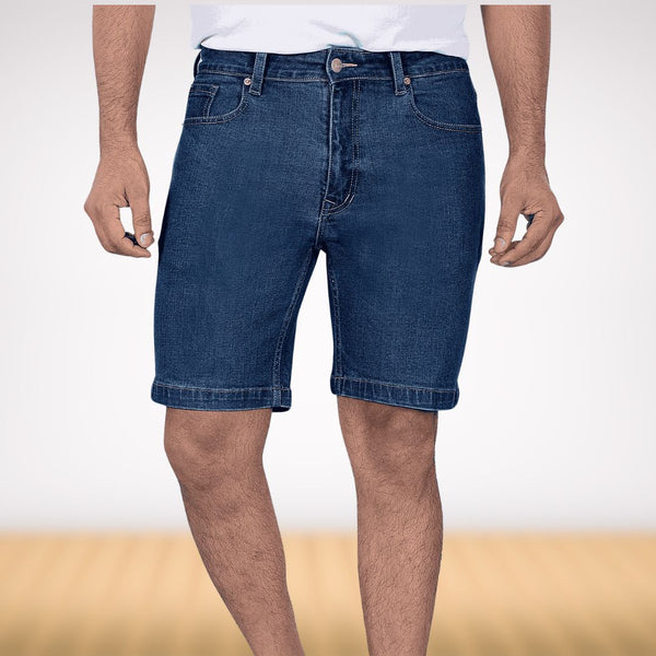 Deep Space Blue Denim Shorts