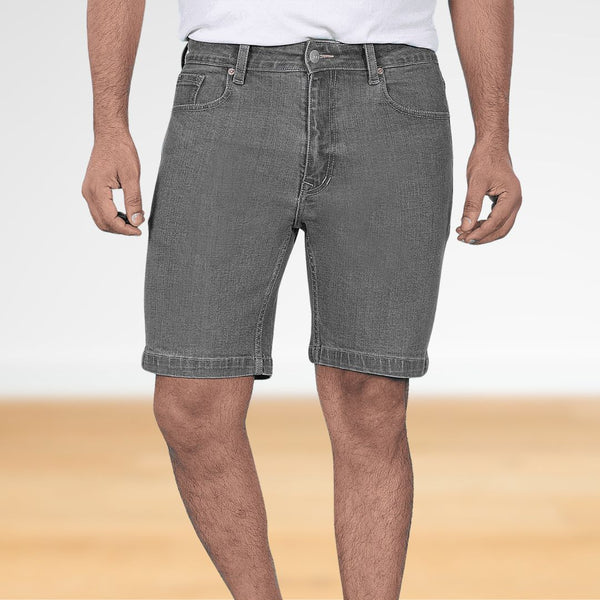 Charcoal Denim Shorts