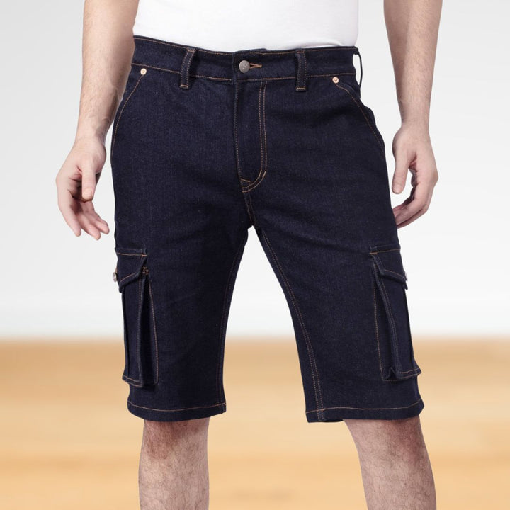 Custom Made Deep Space Blue Mens Cargo Shorts