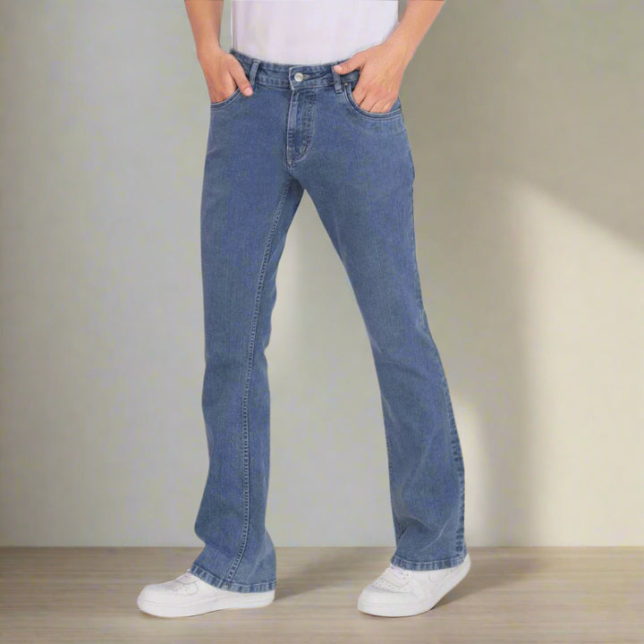 Custom made Mid Blue Mens Bootcut Jeans